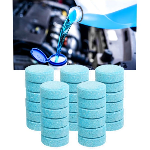 UBOG 30PCS Windshield Fluid,Windshield Washer Tablets,Car Accessories Washer Fluid Tablets,Car Windshield Washer Fluid，Concentration Wiper Fluid Tablets，Remove Glass Stains,Fit for Car Window Glass