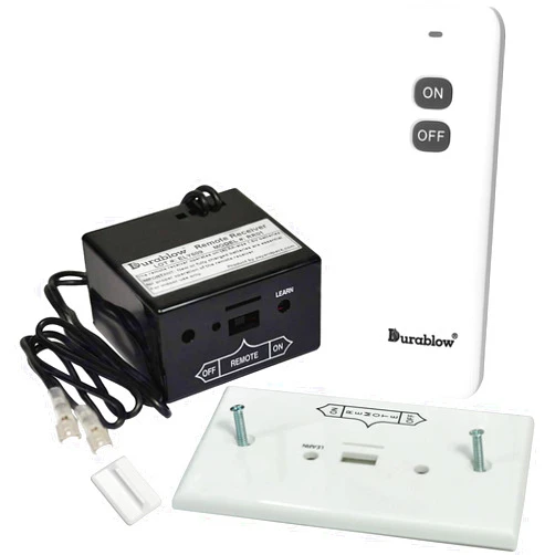 Durablow TR1001 On/Off Gas Fireplace Remote Control Kit for Millivolt Valve, IPI Module, Replaces Wall Switch, Wireless Gas Fireplace Remote