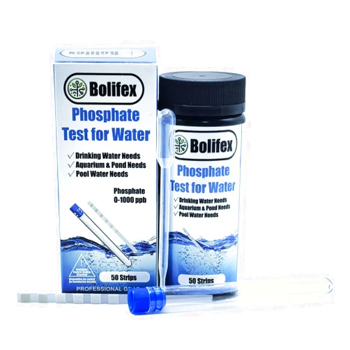 Bolifex Upgraded Phosphate Test Kit, 50 Counts Phosphate Test Strips for Aquarium, Pond, Swimming Pool, Hot Tub Spa, Drinking Water, Fast & Easy Testing Phosphate for Freshwater & Saltwater