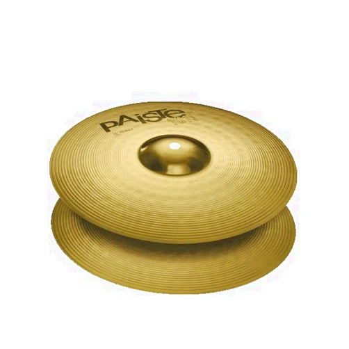 Paiste 101 Brass Series 14-Inch Medium Sustain Hi-Hat Cymbal Pair (0144014)