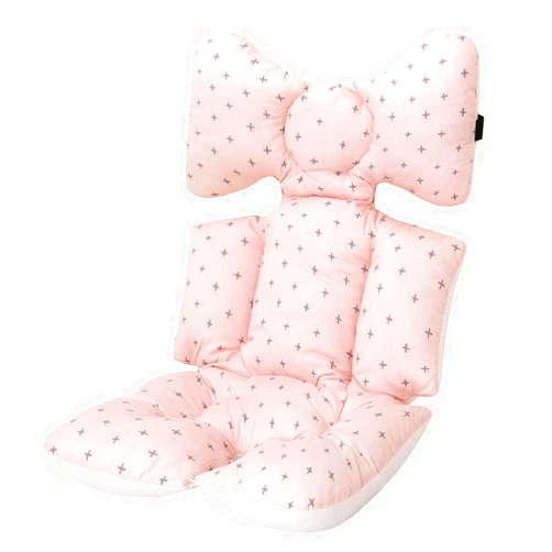 Miracle Baby Baby Stroller Cushion, Universal Baby Seat Pad Liner for Stroller Reversible Soft and Breathable 3D Air Mesh Cotton Baby Stroller Seat Liner (Pink)