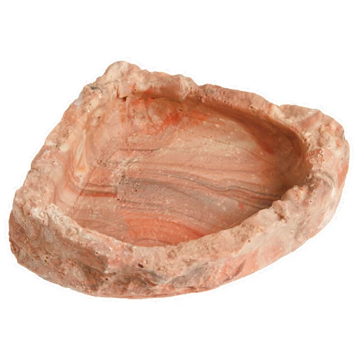 Fluker's Corner Rock Bowl, Food & Water Dish for Hermit Crabs, Medium 6