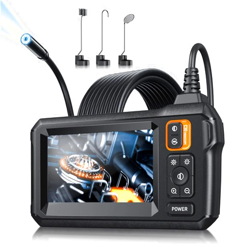 MugEasy Endoscope Camera with Light - Inspection Borescope Camera with 4.3
