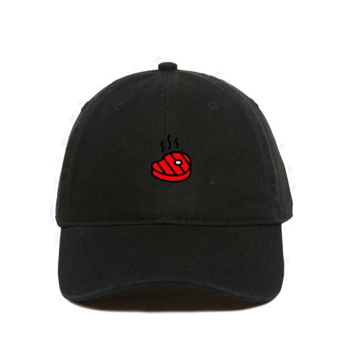 Tech Mrkt Grill Steak Baseball Cap Embroidered Cotton Adjustable Dad Hat