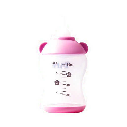 PRETTYPET Silicone Nursing Bottle for Puppies and Kittens, Newly Born Pet Care, 20-80 ml