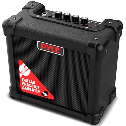 Pyle Portable Electric Guitar Amp, 10W Wall Powered Mini Amplifier with 5