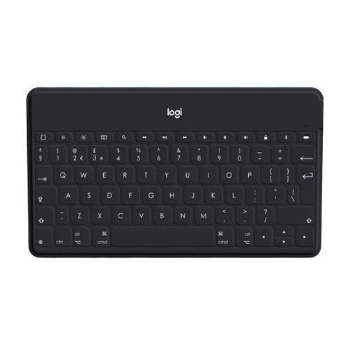 Logitech Keys-to-Go Super-Slim and Super-Light Bluetooth Keyboard for iPhone, iPad, Mac and Apple TV, Including iPad Air 5th Gen (2022) - Black