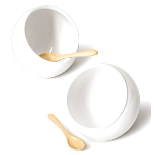 LE TAUCI Salt Pig Ceramic Set w/Wooden Spoons, 12 Oz Salt Cellar, Fit a Large hand, Wide-Mouth Salt Crock Box, Salt and Pepper Shaker, Set of 2, White