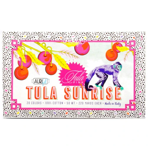 Aurifil Tula Pink Tula Sunrise Aurifil Thread Kit 20 Small Spools 50 Weight TP50SC20