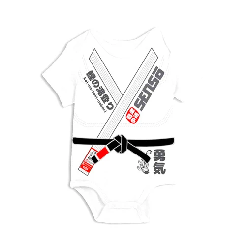 SENSO JIU JITSU Baby Jiu Jitsu Bodysuit - Yuki Model BJJ Gi for Little Black Belts…
