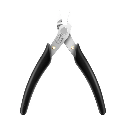 VANCAFUL Wire Cutter, Flush Cutter, ESD Micro Cutter, Stainless Steel Side Cutter, Soft Silicone Handle Sprue Cutting Pliers to Cut Wire and Plastic(1Pack)