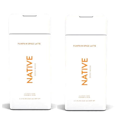 Native Body Wash - Natural Body Wash Made without Sulfates - Pumpkin Spice Latte Scent (2)