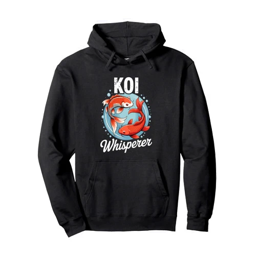 Cute Japanese Sea Animal Pet Love Carp Designs Funny Koi Fish Men Women Cool Koi Whisperer Pullover Hoodie