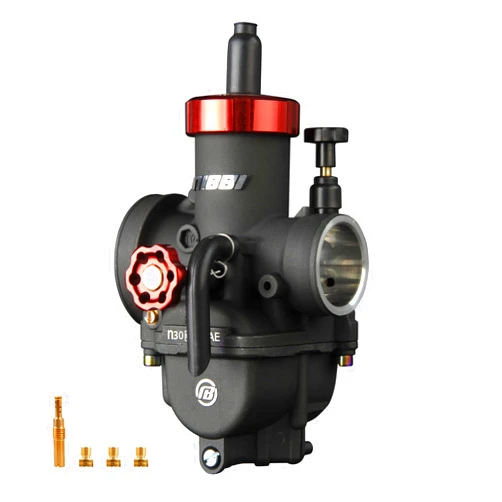 NIBBI Replacement Orginal High Performance Speed Modified Carburetor PE30MM Main jet Slow jet Fit Motorcycle Scooter Atv Dirt bike 180CC-300CC Honda Yamaha Suzuki Kawasaki CG GY6 Engine