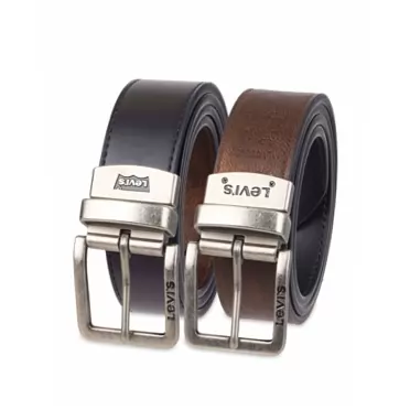 Levi's Men's Reversible Casual Jeans Belt 34 (Waist 32) Black/Brown Putnam