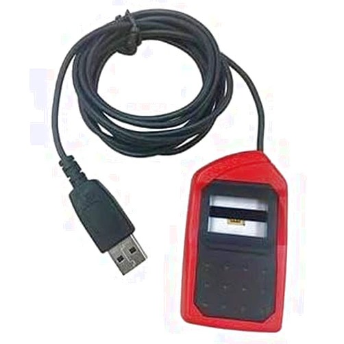 Yukonics IDEMIA Morpho MSO 1300 E3 (L1) Biometric Fingerprint USB Scanner with RD Service & Latest Version (Red)