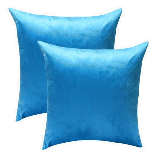 HHYYKV Velvet Soft Decorative Square Throw Pillow Cover Case Set Light Soft Cushion Covers Pillowcase Pack of 2 Décor Pillows for Sofa Bedroom Car 18