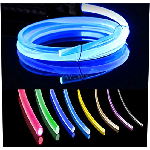 YwewY 3.28ft PMMA Plastic Optic Fiber Side Glow Cable for LED Light Source (0.12in)