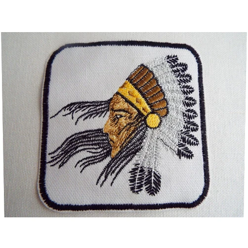 Generic Wind Blowing American Indian Chief Headdress Iron-on Patch