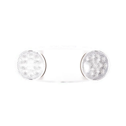 GRUENLICH LED Emergency Light, Exit Lighting Fixtures with 2 LED Bug Eye Heads and Back Up Batteries, UL 924 Qualified, 120-277 Voltage, 1-Pack
