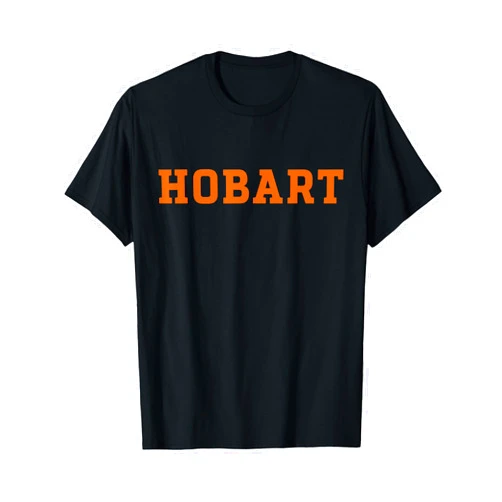 Hobart & William Smith Colleges Gear - Steve State Hobart College Statesmen Text Design HWSC T-Shirt