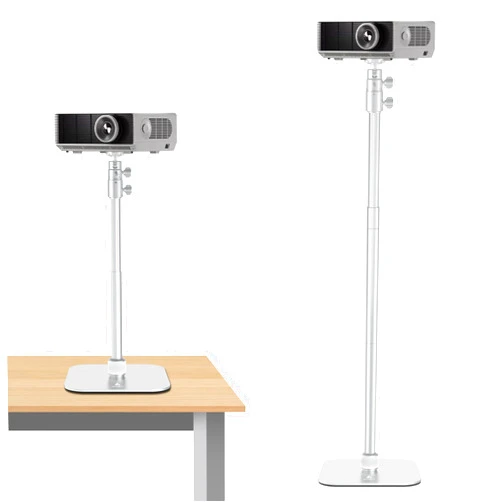 ailight Projector Stand Floor Projector Mount, Table Projector Bracket, 12.6''-53.15'' Height Adjustable, 360° Rotatable Projector Desktop Mount Compatible with Projector, Camera, Photographic Light
