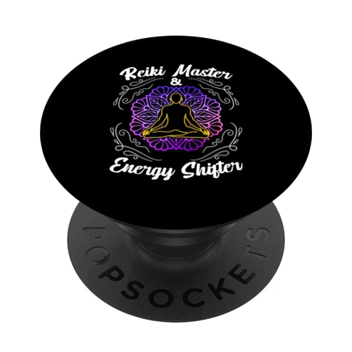 Energy Healing Reiki Master Yoga Gift Idea Reiki Master And Energy Shifter Healing Hands Chakra Healer PopSockets Swappable PopGrip