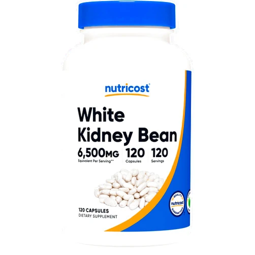Nutricost White Kidney Beans Capsules 6,500mg Equivalent, 120 Capsules - Vegetarian Caps, Gluten Free and GMO Free