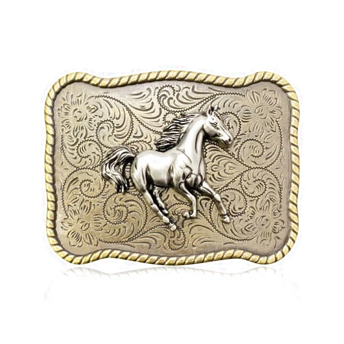 Btilasif Horse Belt Buckle,Long Horn Bull Western Cowboy Texas Rodeo Belt Buckle for Men Women