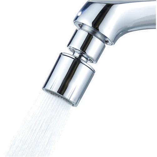 SNUTUYA Swivel faucet aerator（Heavy ）, Dual-function 2-Flow Sprayer Faucet Head, 360° large Angle Swivel kitchen sink aerator,kitchen 55/64 inch female thread faucet extender, Sink Aerator Chrome