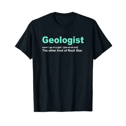 Funny Geology & Geologist Gift Co. Geologist Rock Star Definition Funny Geology Gifts Gneiss T-Shirt