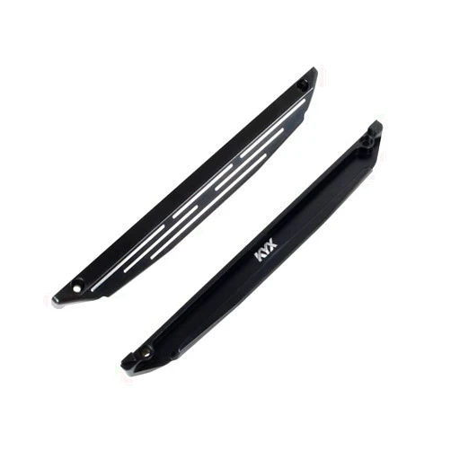 KYX Racing Aluminum Rock Slider Side Step Running Boards Foot-Plate Upgrades Parts Accessories for Upgrades Parts Accessories for RC Crawler Car Traxxas 1/10 Maxx WideMaxx