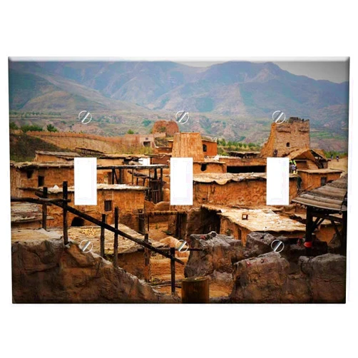 Yuatuwaw Switch Plate Triple Toggle - Tianmo-China Films Nature Photo