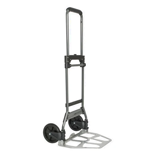 Leeyoung Folding Hand Truck and Dolly, 264 Lb Capacity Heavy-Duty Luggage Trolley Cart with Telescoping Handle and PP+EVA Wheels