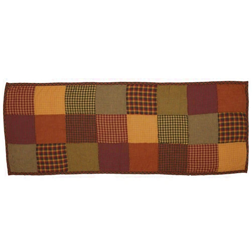 VHC Brands, Heritage Farms, Cotton, 13x36, Quilted Runner, Red