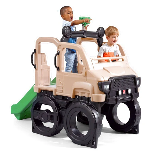 Step2 Truck Climber, Kids Outdoor Playset, Backyard Playground Set, Slide & Climbing Wall, Outside Jungle Gym, for Toddlers 2-5 Years Old