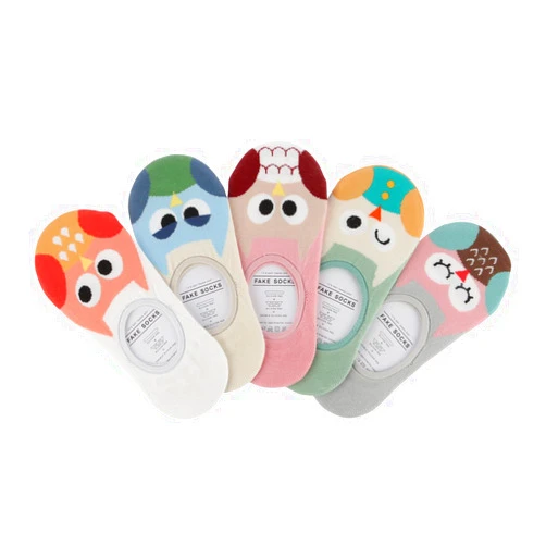 FloraKoh Women Casual Animal Funny No-show Liner Socks