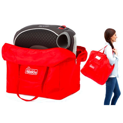 Kiddi Go KiddiGo Booster Seat Travel Bag for Airplane, Red, 17