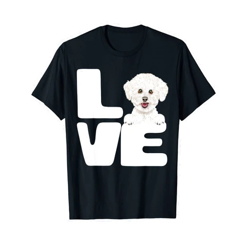 Bichons Frises Owner Gift I Love My Bichons Frise Dog Lover T-Shirt
