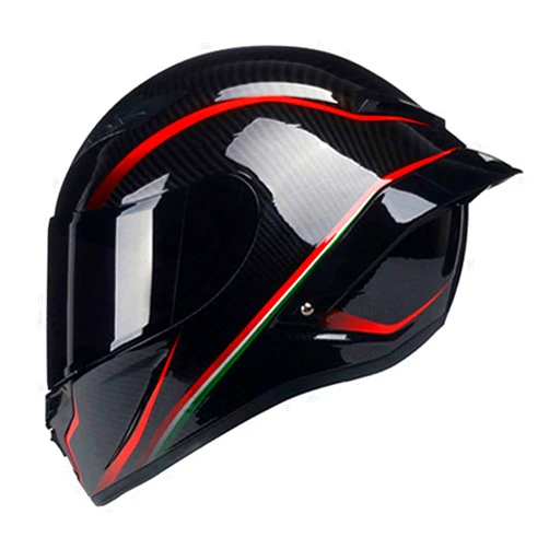 Woljay Carbon Fiber Motorcycle Helmet Full Face Motocross Off Road Moto Street Bike Racing Helmets