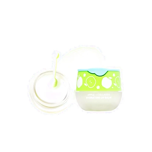 KSBC LOOK AT ME Apple+Collagen Hydrating Lip Balm, Long-Lasting Moisture, Natural Ingredients, Korean Skin Care, Nourishing & Plumping Lip Treatment for Dry Lips, Gift for Women (0.2 fl oz)