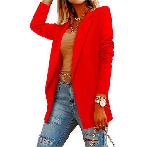 CRAZY GRID Women Casual Blazer Fashion Lightweight with Lined Professional Work Office Suit Jacket