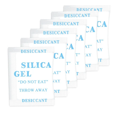VOESP 60Pack 5 Gram Silica Packets,Silica Gel Packs, Desiccant Packets,Dessicant Packets for Storage, Silica Packets for Spices Jewelry Shoes Boxes Electronics Storage, Food Safe (60)