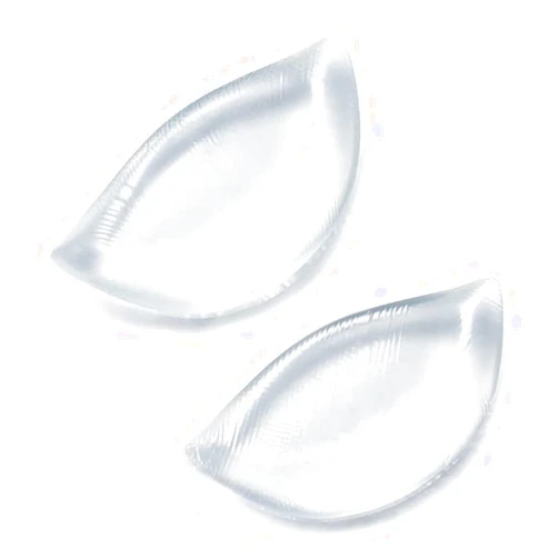 VASANA 2Pcs Thicken Super Soft Silicone Breast Inserts Bra Push up Cleavage Gel Enhancers Pads Nonslip Sticky Chest Gathering Pad Gel Booster 2 Cup