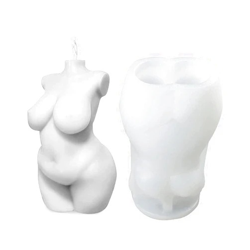 LapangZi 3D Body Candle Molds Silicone Molds Woman for Candle Making, Female Human Candle Mold Soy Wax, Plaster Mold Epoxy Mold Resin for Homemade Casting Soap Making DIY Craft