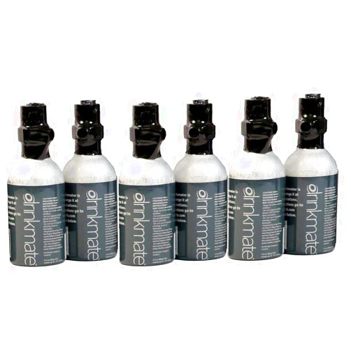 DrinkMate 10L (3 oz) CO2 Cylinders for Soda Makers (Set of 6)