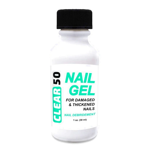 Scientific Solutions Global CLEAR 50 Nail Gel, 1 oz, 50% Urea, Hard Nail Softener, Quick Drying, For Soft and Brittle Free Nails, Fingernails & Toenails, Superior to Creams, With Easy Brush Applicator