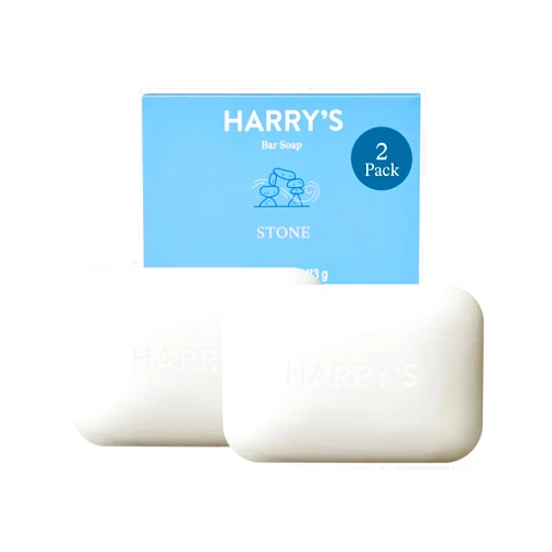 Harry's Bar Soap for Men - Stone Scent, 4 oz Body Soap Bars, 2 Pack