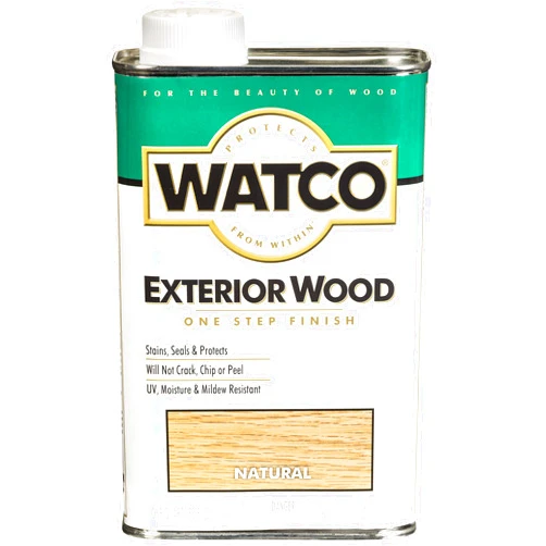 Watco 67741 Exterior Wood Finish, Quart, Natural