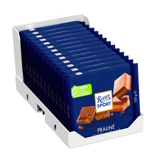 Ritter Sport 100 g Nougat Chocolate, 100 g (Pack of 13 13)